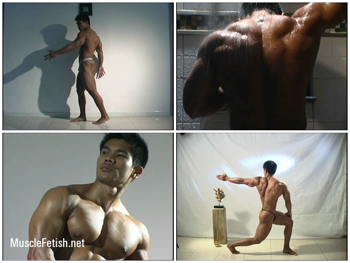 Asian Bodybuilder Jimmy from Thailand in Erotic Photoshoot
