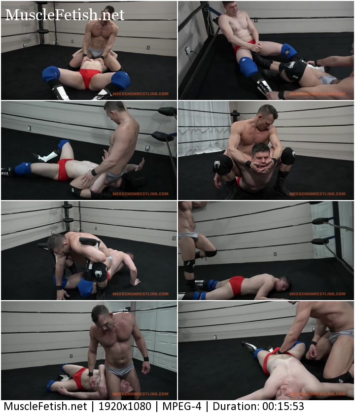 Bodybuilder Brendan Byers vs Max Ryder - male wrestling clip