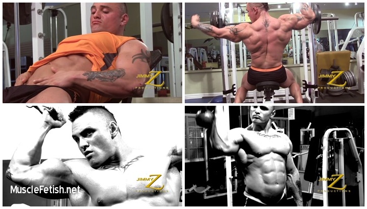Bodybuilder Jackson Gunn - gym flex part 1