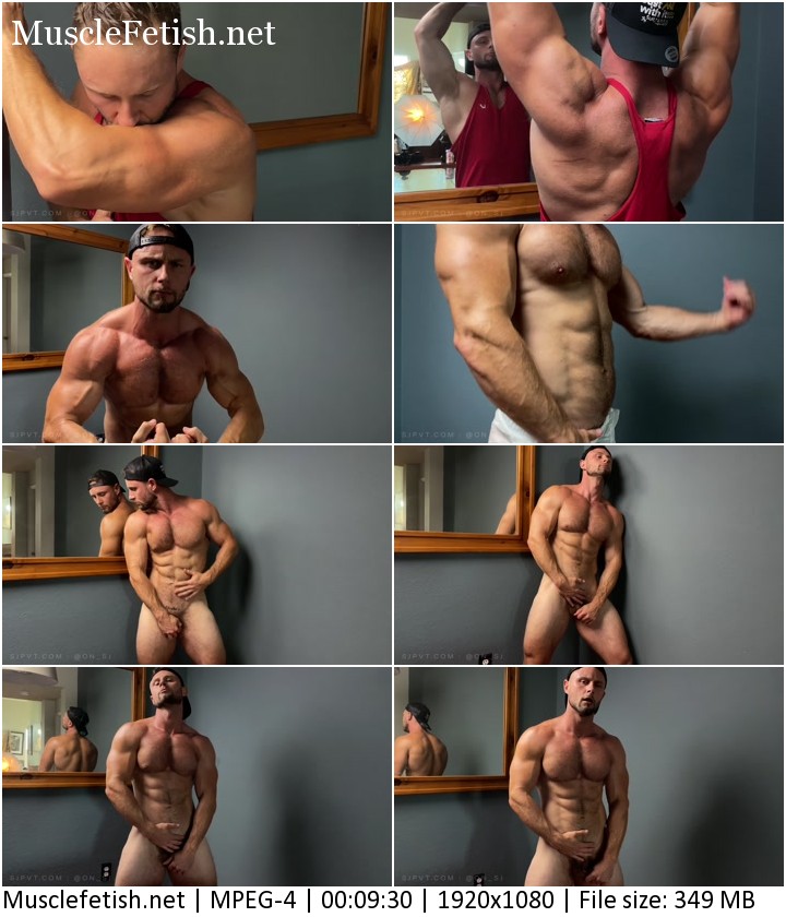 Bodybuilder Jock Next Door in erotic muscle show (solo)
