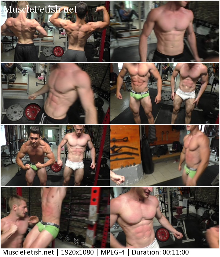 Flex-king Vs. Seb Muscle - pumped up press - muscular abdominal - strength test