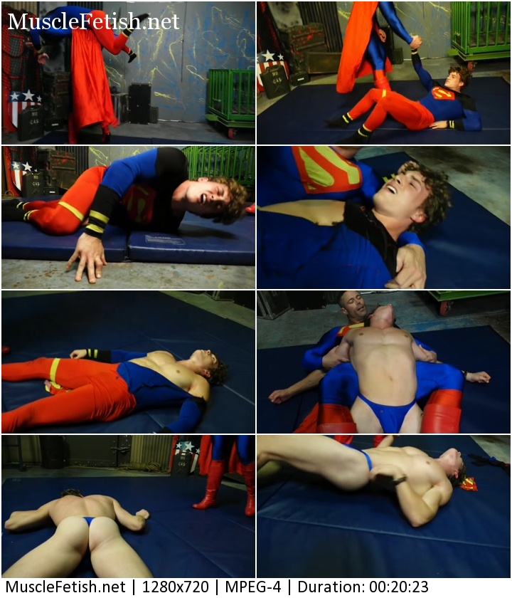 HeroHunks video - Superman vs Superboy - Scrappy as Superboy, Joey Nux as Superman