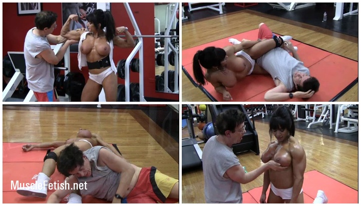 Iron Belles Video - Muscle Sex Bomb Marina in Mixed Wrestling