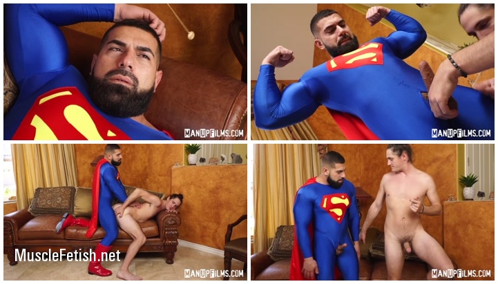 Muscle Superman Damien Stone and Villain Tony Orlando