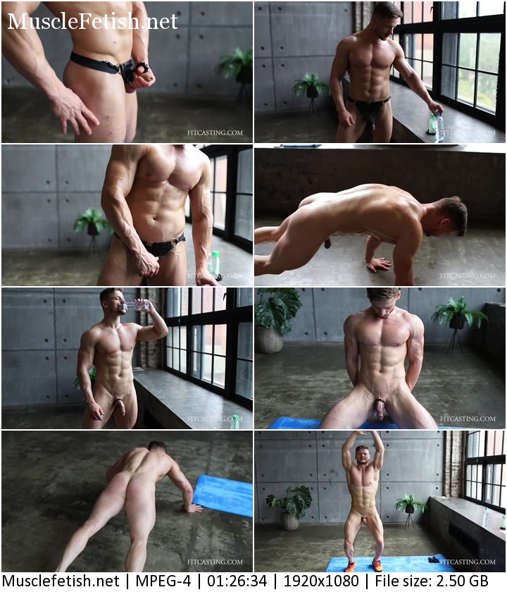 Muscle model Adam - Animal Kingdom Workout - Fitcasting XXX