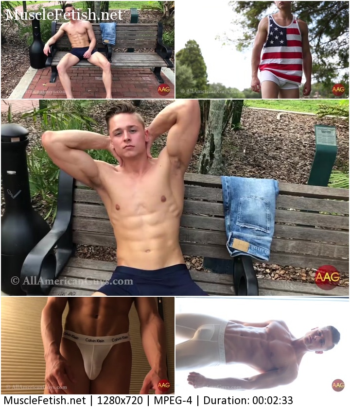 Muscle model Trace - athletic and sexy to the max - photo shoot from All American Guys