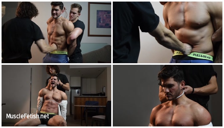 Muscle show featuring Mario agent tortured by Xavier and Emil