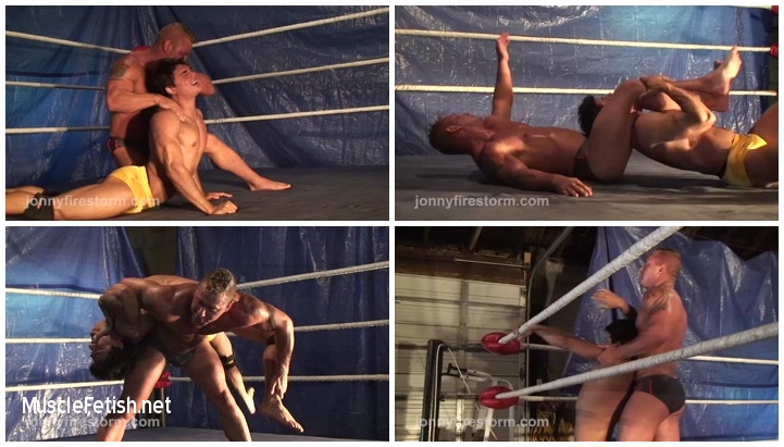 Muscle wrestler Kip Sorell vs Aryx Quinn