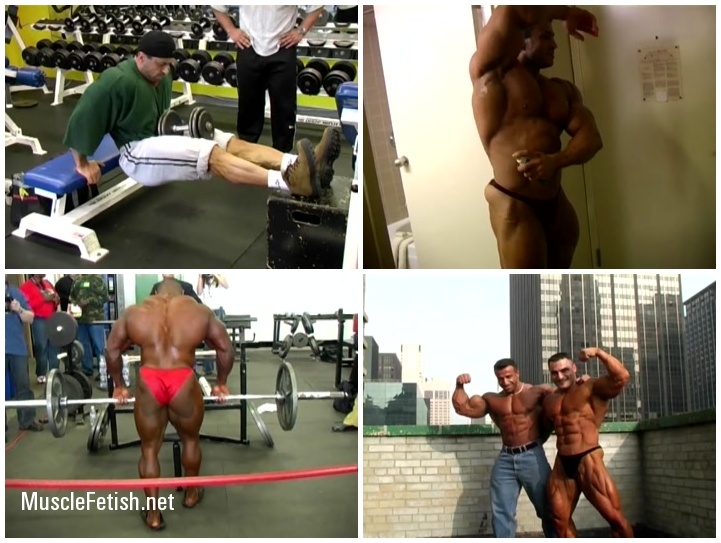 Muscletime part 2 Behind the Scenes - workout and posing bodybuilders