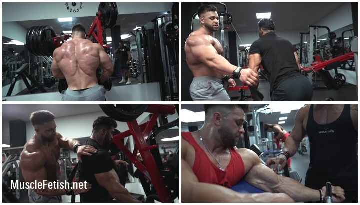 Muscular boys Sergi Constance and Regan Grimes - Back and Biceps Workout