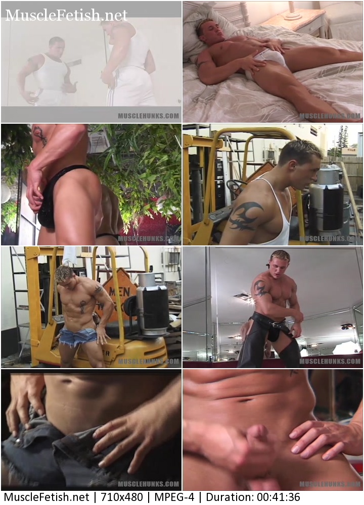 Muscular model Nicholas Borowski - Muscle College Jock from MuscleHunks