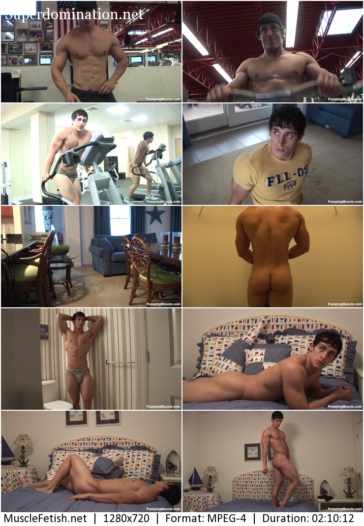 PumpingMuscle video - Bodybuilder Cael S photoshoot part 1