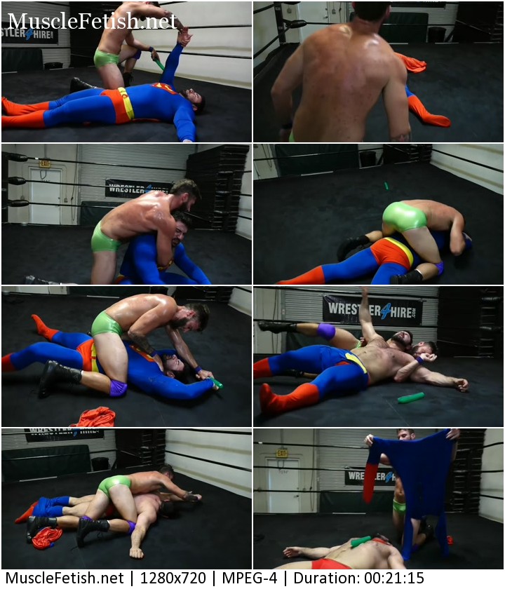 Steel Man (Zach Altovito) vs Evil Lexx - wrestling match from Hero Hunks