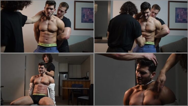 Theartofabs - Mario agent tortured by Xavier and Emil - Muscle Domination